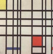 Composition with red,yellow and blue